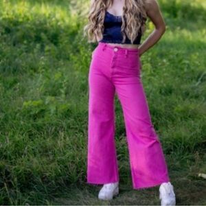 Zara Fuchsia jeans size 2